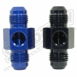 -6 MALE TO MALE WITH 1/8"NPT PORT BLK