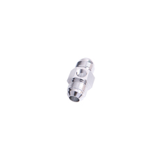 STRAIGHT MALE - MALE -3AN     SILVER WITH 1/8" NPT PORT