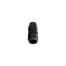 ALLOY STRAIGHT HOSE END -4AN  BLACK CUTTER STYLE SWIVEL NUT